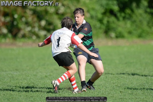 2015-05-16 Rugby Lyons Settimo Milanese U14-Rugby Monza 1081